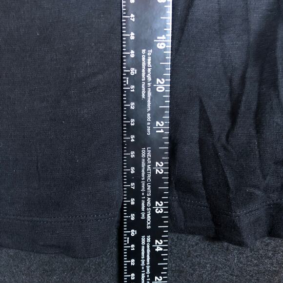 LOFT Womens Top Black Cold Short Sleeve Shoulder Rayon Blend Stretch M - Picture 9 of 12